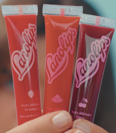 Video of Lanolips Jellybalms comes in three fruity shades: Cherry, Strawberry and Watermelon